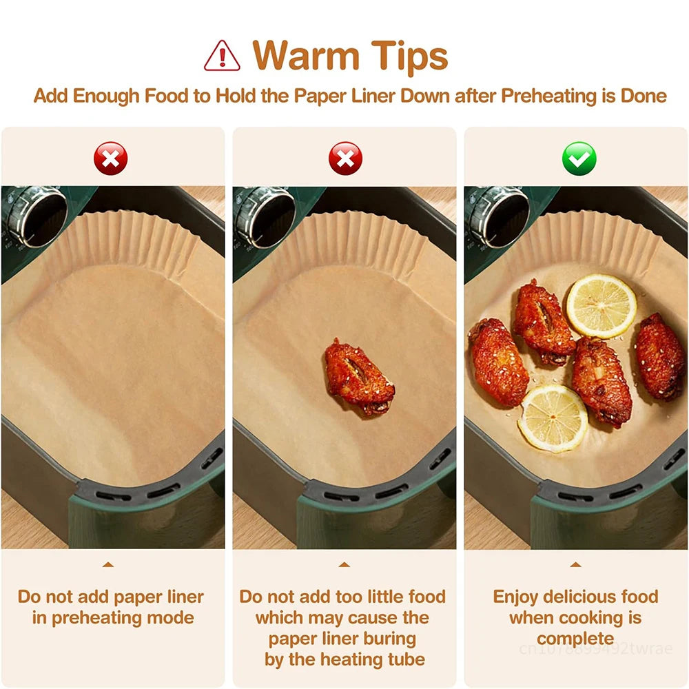 Paniers Papier pour AirFryer