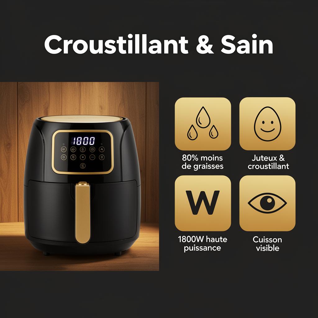 Mister Airfryer 9L - Croustillant et Sain